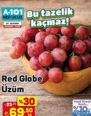 RED GLOBE ÜZÜM KG fiyat ve kampanya bilgisi